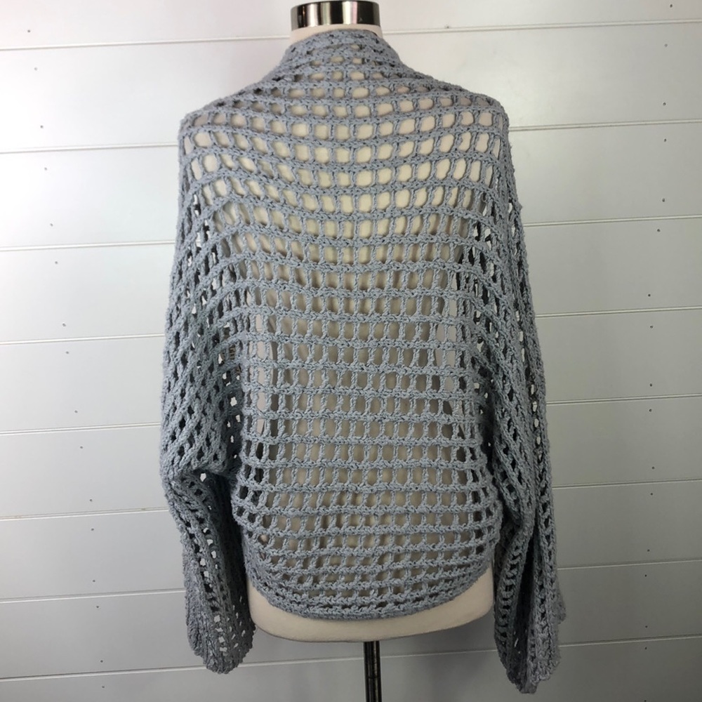Free People M Open Front Crochet